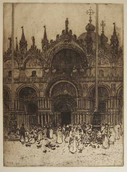 Facade of  St. Mark's Venice